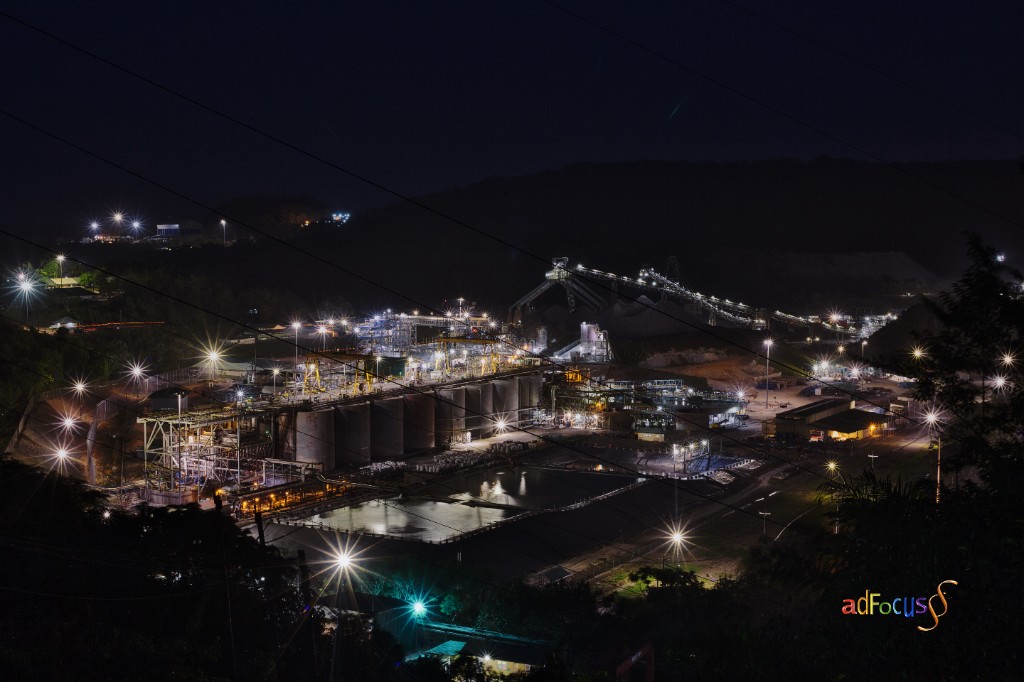 Industrial Site at Night — On-location photography for extractive sector clients